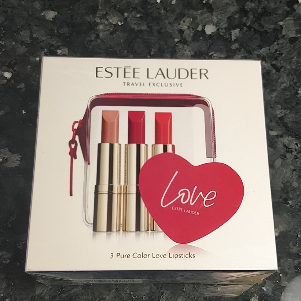 Estee Lauder Exclusive 3 pure color love lipsticks